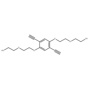 2,2'-((((2,5-Diethynyl-1,4-phenylene)bis(oxy))bis(ethane-2,1-diyl))bis(oxy))bis(ethan-1-ol)结构式