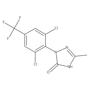 2-[2,6-dichloro-4-(trifluoromethyl)phenyl]-5-methyl-2,4-dihydro-3H-1,2,4-triazol-3-one结构式