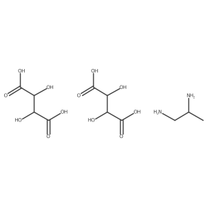 (R)-Propane-1,2-diamine bis((2R,3R)-2,3-dihydroxysuccinate)结构式