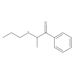 1-Phenyl-2-(propylsulfanyl)propan-1-one结构式