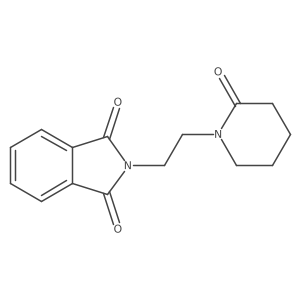 2-[2-(2-Oxo-1-piperidinyl)ethyl]-1H-isoindole-1,3(2H)-dione结构式