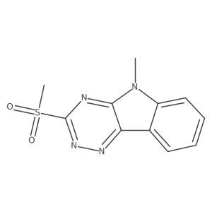 5-Methyl-3-(methylsulfonyl)-5H-1,2,4-triazino[5,6-b]indole Structure