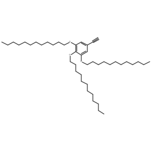 1,2,3-Tris(dodecyloxy)-5-ethynylbenzene结构式