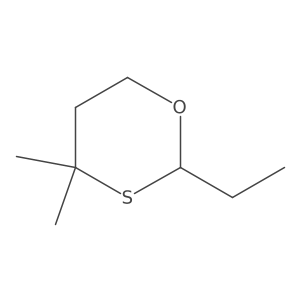 1,3-Oxathiane, 2-ethyl-4,4-dimethyl-结构式