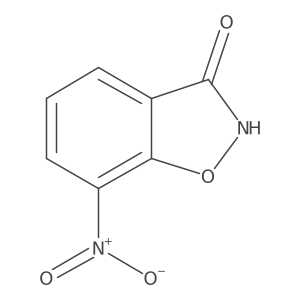 7-Nitro-1,2-benzisoxazol-3(2H)-one结构式