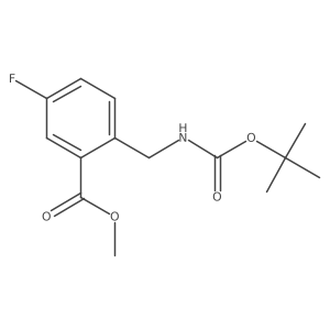 Methyl 2-(((tert-butoxycarbonyl)amino)methyl)-5-fluorobenzoate Structure
