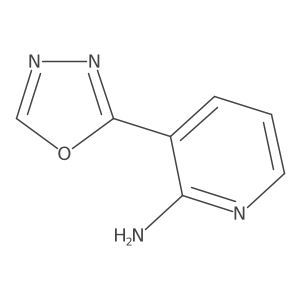 3-(1,3,4-Oxadiazol-2-YL)pyridin-2-amine结构式