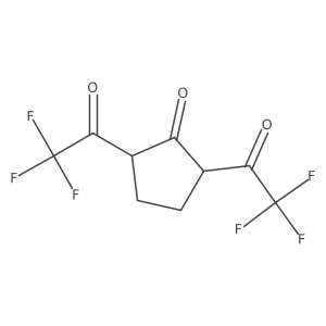 2,5-Bis(trifluoroacetyl)cyclopentanone Structure
