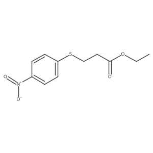 Ethyl 3-[(4-nitrophenyl)thio]propanoate Structure