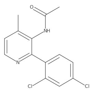 N-[2-(2,4-dichlorophenyl)-4-methyl-3-pyridyl]acetamide结构式