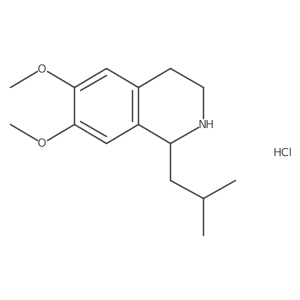 6,7-Dimethoxy-1-(2-methylpropyl)-1,2,3,4-tetrahydroisoquinoline hydrochloride Structure