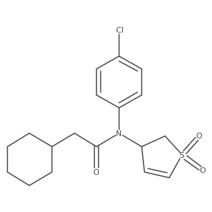 N-(4-chlorophenyl)-2-cyclohexyl-N-(1,1-dioxido-2,3-dihydrothiophen-3-yl)acetamide Structure