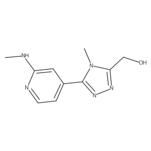 4-Methyl-5-[2-(methylamino)-4-pyridinyl]-4H-1,2,4-triazole-3-methanol Structure