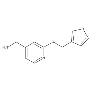 2-(3-Furanylmethoxy)-4-pyridinemethanamine结构式