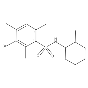 [(3-Bromo-2,4,6-trimethylphenyl)sulfonyl](2-methylcyclohexyl)amine结构式