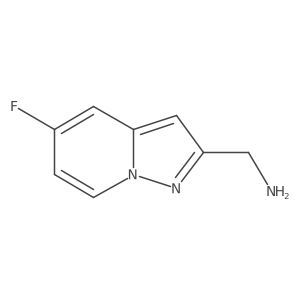 (5-Fluoropyrazolo[1,5-A]pyridin-2-YL)methanamine结构式