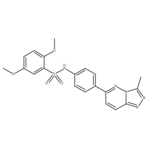 2,5-dimethoxy-N-(4-(3-methyl-[1,2,4]triazolo[4,3-b]pyridazin-6-yl)phenyl)benzenesulfonamide Structure