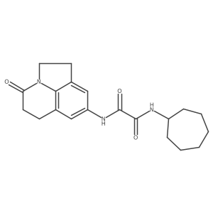 N1-cycloheptyl-N2-(4-oxo-2,4,5,6-tetrahydro-1H-pyrrolo[3,2,1-ij]quinolin-8-yl)oxalamide Structure