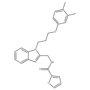 N-({1-[3-(3,4-dimethylphenoxy)propyl]benzimidazol-2-yl}methyl)-2-furylcarboxam ide Structure