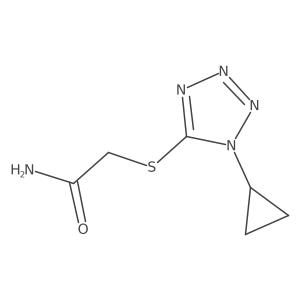 2-((1-Cyclopropyl-1h-tetrazol-5-yl)thio)acetamide结构式