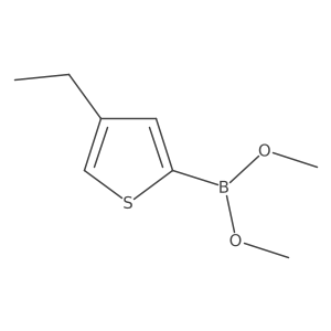 4-Ethyl-thiophene-2-boronic acid dimethyl ester Structure