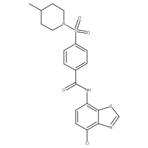 N-(4-chloro-1,3-benzothiazol-7-yl)-4-[(4-methylpiperidin-1-yl)sulfonyl]benzamide Structure