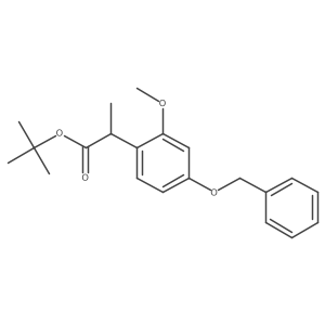 Tert-butyl 2-(4-benzyloxy-2-methoxyphenyl)propionate Structure
