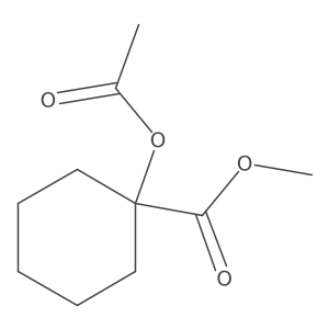 Methyl 1-(acetyloxy)cyclohexanecarboxylate结构式