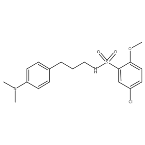 5-chloro-N-(3-(4-(dimethylamino)phenyl)propyl)-2-methoxybenzenesulfonamide结构式