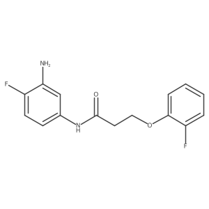 N-(3-Amino-4-fluorophenyl)-3-(2-fluorophenoxy)propanamide Structure