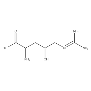 (4R)-4-hydroxy-L-arginine结构式