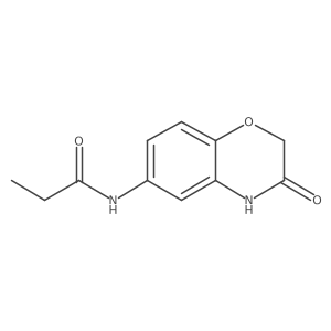 N-(3-Oxo-3,4-dihydro-2H-benzo[b][1,4]oxazin-6-yl)propionamide Structure