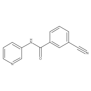 3-cyano-N-(pyridin-3-yl)benzamide Structure