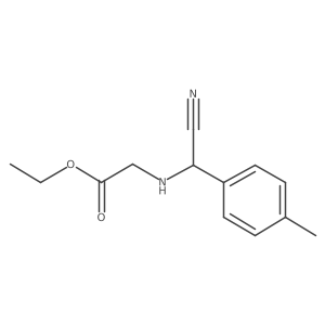 Ethyl 2-[[cyano(p-tolyl)methyl]amino]acetate结构式