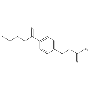 n-Propyl-4-(ureidomethyl)benzamide结构式