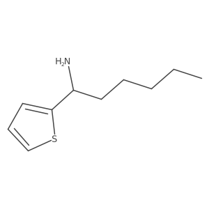 1-(Thiophen-2-YL)hexan-1-amine结构式