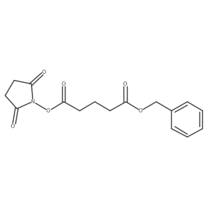 Pentanedioic acid benzyl ester 2,5-dioxo-pyrrolidin-1-yl ester结构式