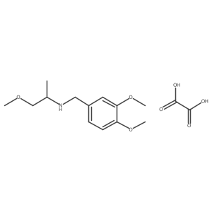 (3,4-Dimethoxy-benzyl)-(2-methoxy-1-methyl-ethyl)-amine oxalate结构式