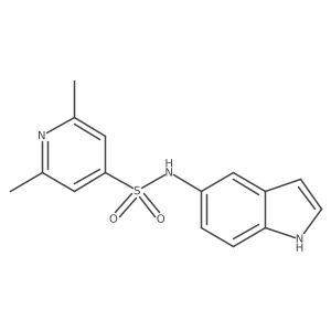N-(1H-indol-5-yl)-2,6-dimethyl-pyridine-4-sulfonamide Structure