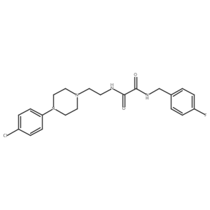 N1-(2-(4-(4-chlorophenyl)piperazin-1-yl)ethyl)-N2-(4-fluorobenzyl)oxalamide结构式