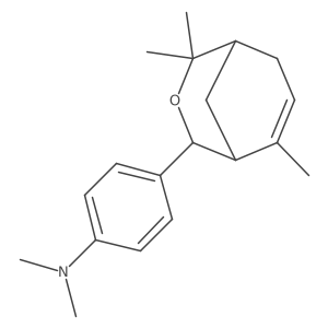 N,N-dimethyl-4-[(1R,5R)-4,4,8-trimethyl-3-oxabicyclo[3.3.1]non-7-en-2-yl]aniline Structure