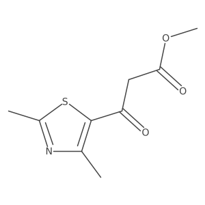 Methyl 3-(2,4-dimethylthiazol-5-yl)-3-oxopropanoate Structure