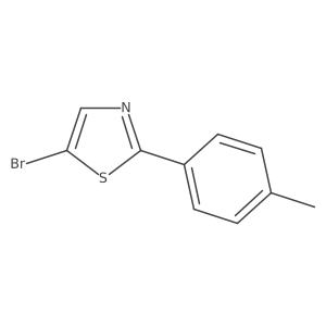5-Bromo-2-(4-methylphenyl)-1,3-thiazole结构式