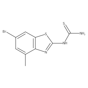 Cc1cc(Br)cc2sc(NC(N)=S)nc12结构式