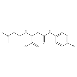 4-((4-Bromophenyl)amino)-2-((2-(dimethylamino)ethyl)amino)-4-oxobutanoic acid结构式