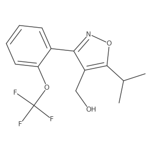 (5-(1-Methylethyl)-3-{2-[(trifluoromethyl)oxy]phenyl}-4-isoxazolyl)methanol Structure