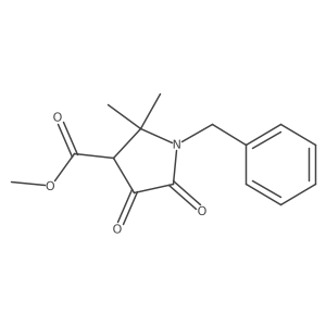 Methyl 1-benzyl-2,2-dimethyl-4,5-dioxopyrrolidine-3-carboxylate结构式