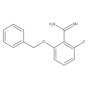 2-benzyloxy-6-fluoro-benzamidine Structure