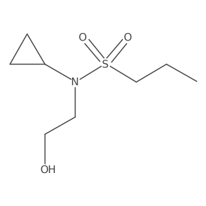 Propane-1-sulfonic acid cyclopropyl-(2-hydroxy-ethyl)-amide结构式