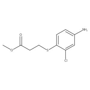 Methyl 3-(4-amino-2-chlorophenyl)sulfanylpropanoate结构式